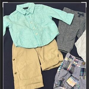 Janie and jack baby boys bundle lot outfits short pants shirts
